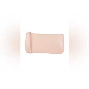NEW Ree Projects Light Pink Leather Neck Strap Wallet Pouch Crossbody Bag